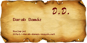 Darab Damáz névjegykártya